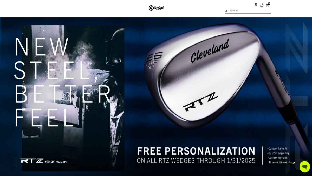 Cleveland Golf Club Brand Website