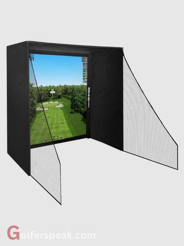 Golf Simulator Cage with Impact Screen and Enclosure