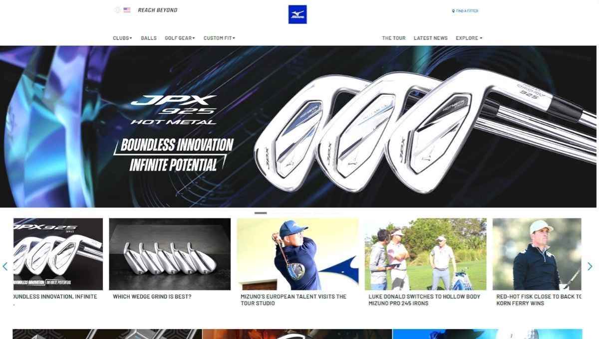 Mizuno Golf Club Brand Website