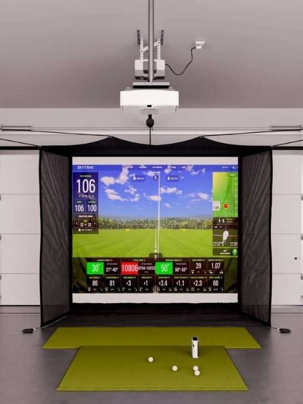SkyTrak+ Garage Golf Simulator Package