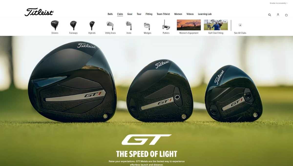 Titleist Golf Club Brand Website